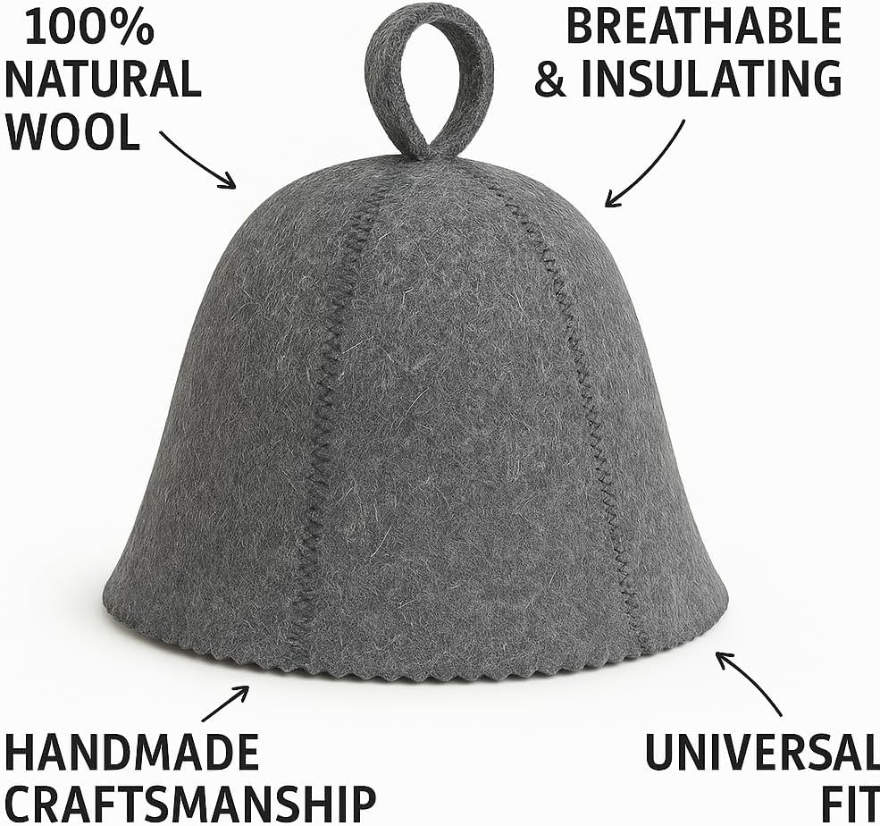 DIVELUX Classic Wool Sauna Hat