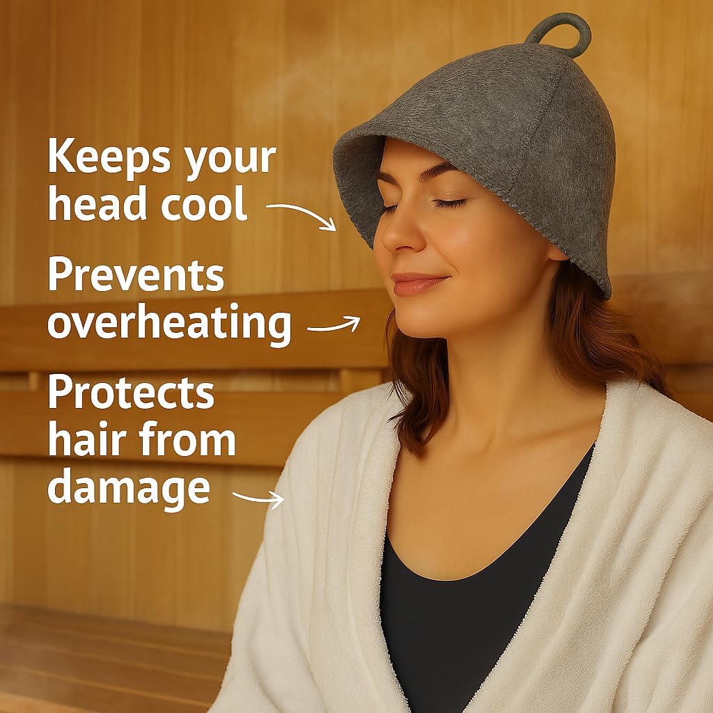 DIVELUX Classic Wool Sauna Hat
