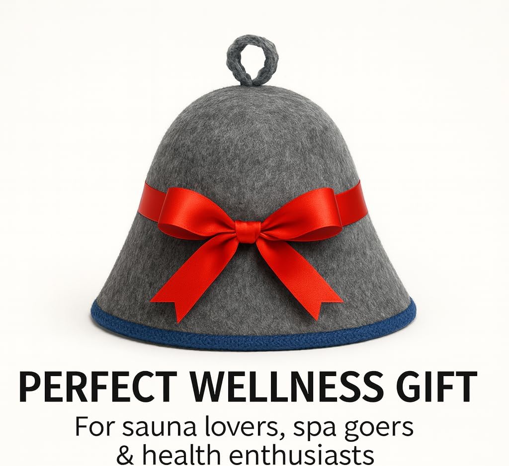 DIVELUX Wool Sauna Hat — Grey-blue