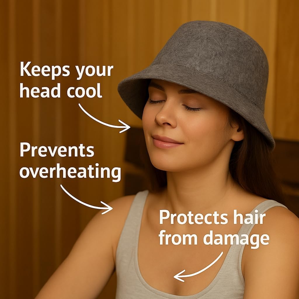 DIVELUX Bucket Wool Sauna Hat