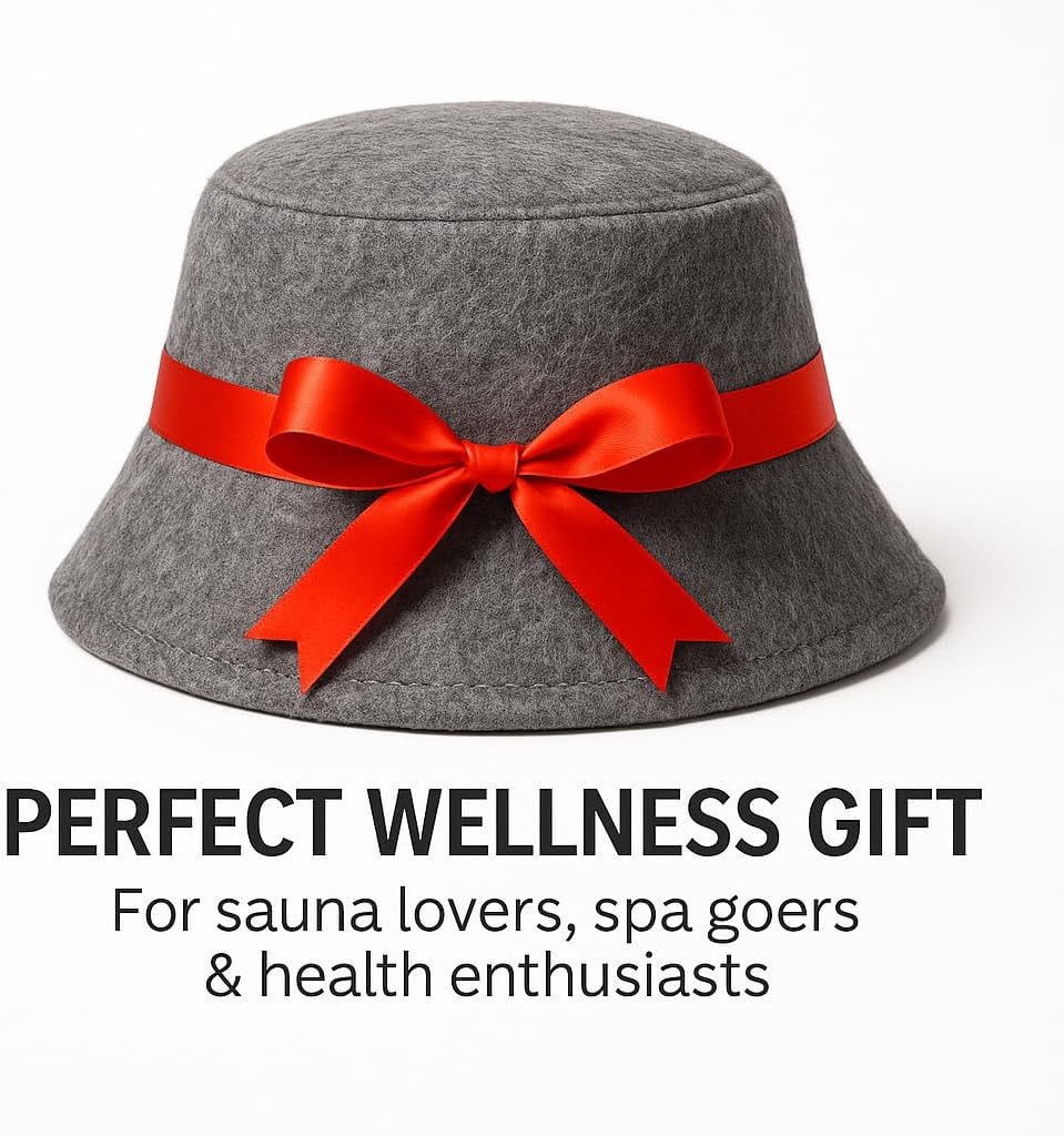 DIVELUX Bucket Wool Sauna Hat — Gray