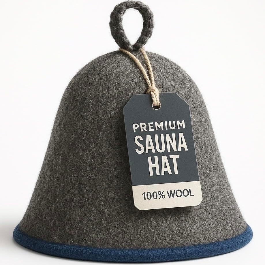 DIVELUX Classic Wool Sauna Hat Grey-blue